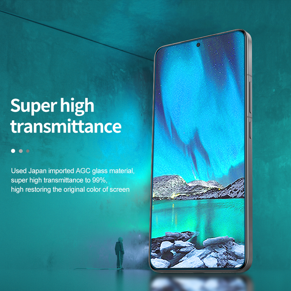 Защитное стекло с прозрачными рамками от Nillkin для Xiaomi Poco F6 Pro, серия H+Pro Anti-Explosion Glass Screen Protector