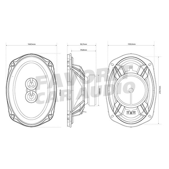 Коакс. акустика MTX TX269C