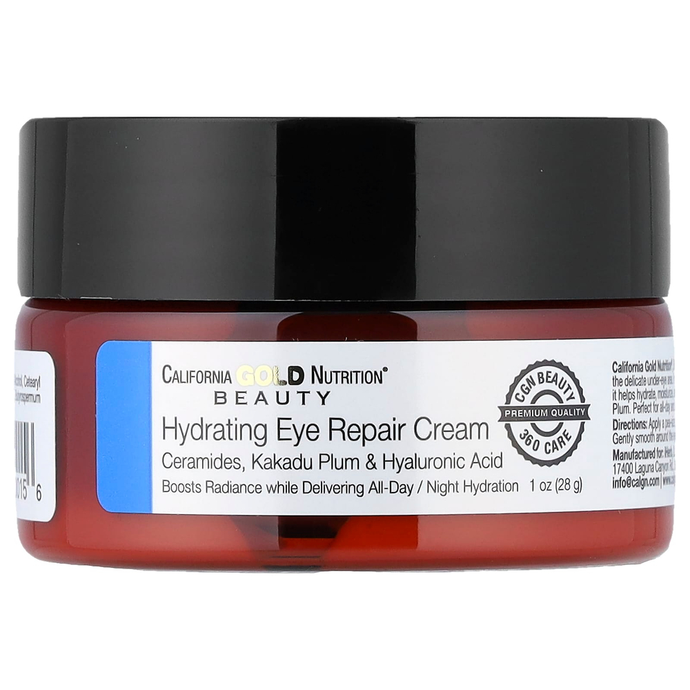 California Gold Nutrition, Beauty, увлажняющий и восстанавливающий крем для кожи вокруг глаз, 28 г (1 унция)