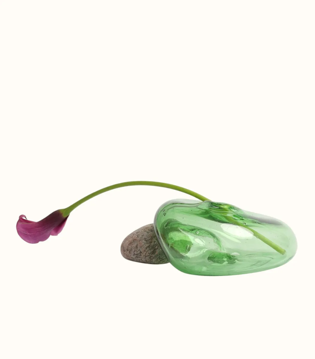 Ваза - DROP трава, S | Repin Glass