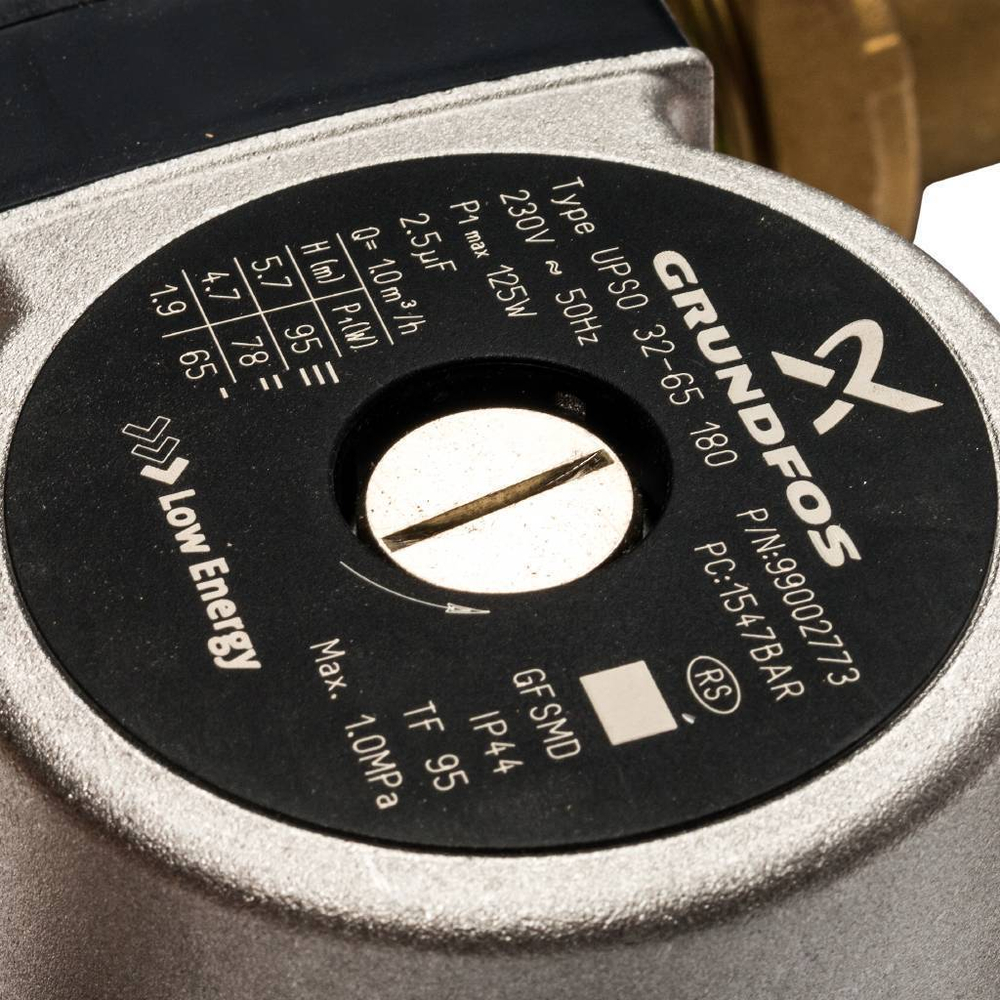 Насосная группа с прямым контуром 1" с насосом Grundfos UPSO 25-65 в теплоизоляции DN 32