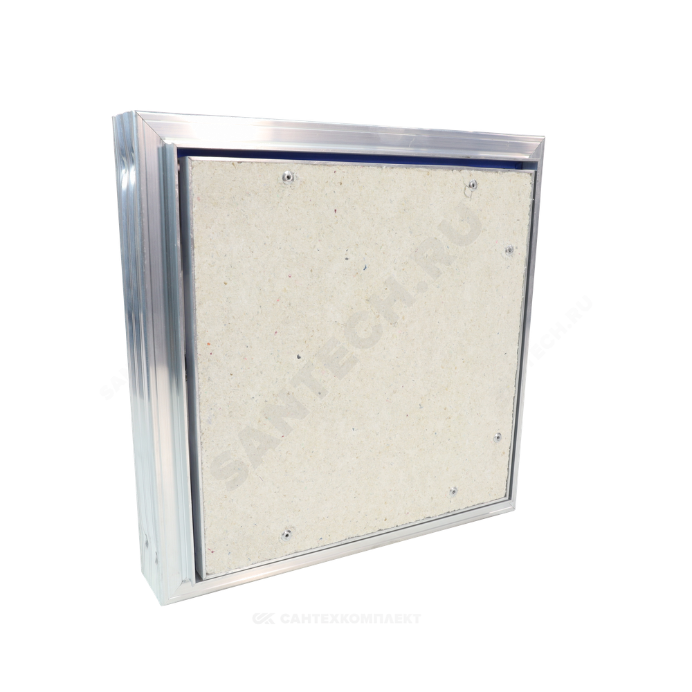 Люк под плитку нажимной алюминий 400х400 на износоустойчивой петле Evecs CERAMO COMFORT D4040