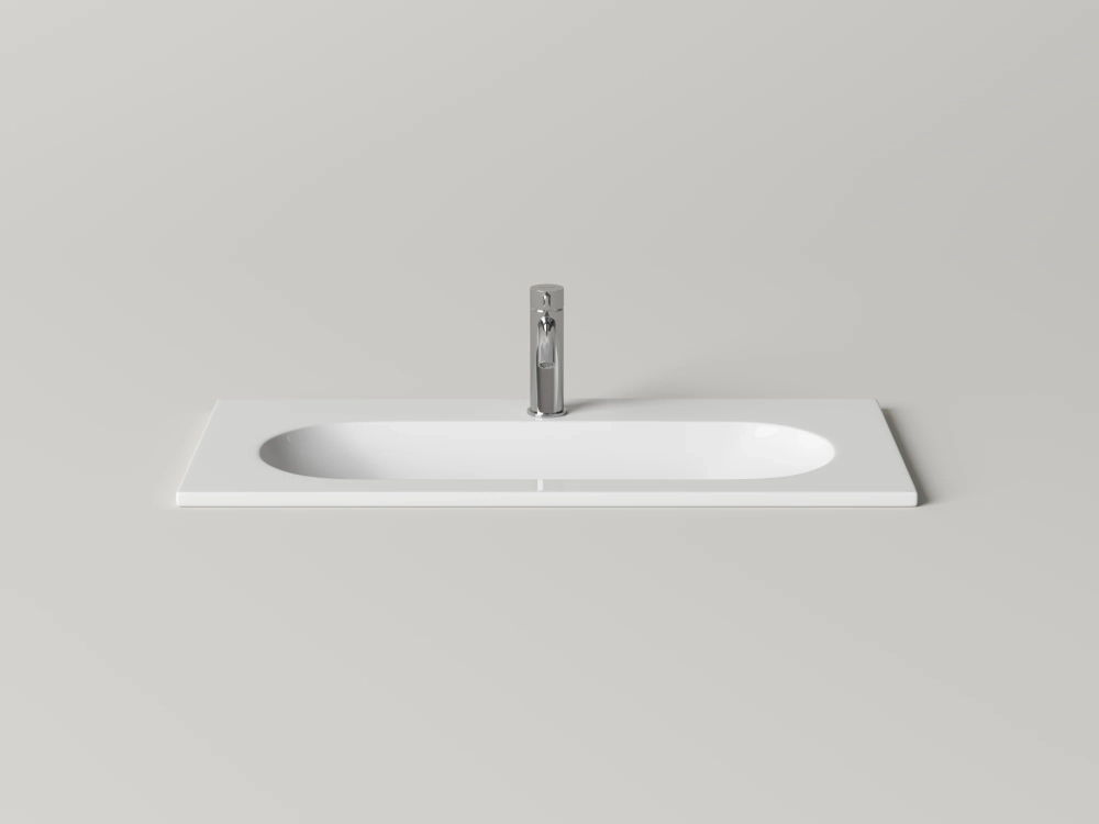 Раковина накладная Ceramicanova Калиста (Calista) 810x395x120 без перелива, белый, CN6093