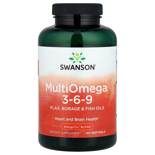 Swanson Vitamins, MultiOmega 3-6-9`` 120 мягких таблеток