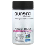 Aurora Nutrascience, витамины D3 и K2, 60 капсул