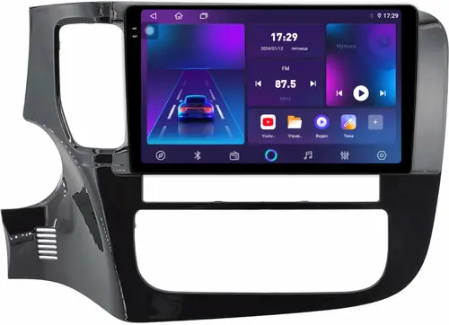 Магнитола для Mitsubishi Outlander 3 2012-2022 (рамка 9") - Parafar PF230T2LUX2U2K на Android 13, Быстрая, QLED+2K, CarPlay, 4G SIM-слот