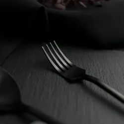 Вилка столовая 19 см матовая черный цвет Black Sapporo PVD P.L. - Davinci [12]