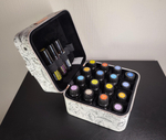 Органайзер для хранения масел с черно-белым принтом doTERRA (на 16 + 6 масел)
