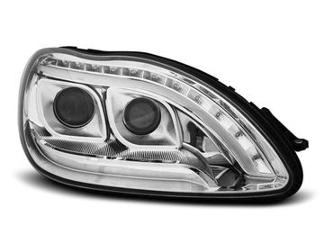 Передние фары daylight chrome для Mercedes S W220