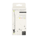 Скейтчмаркеры двусторонние 6 цв. "Sketch&Art. Пастельные цвета" (Bruno Visconti)