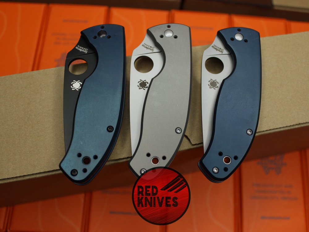 Нож Spyderco Tenacious Titanium - титановый нудист
