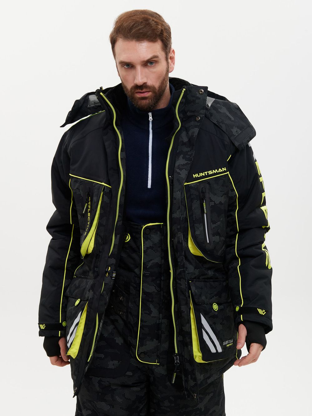 Костюм зимний Siberia Reflect V2 ткань Breathable Reflex Membrane цвет Черный