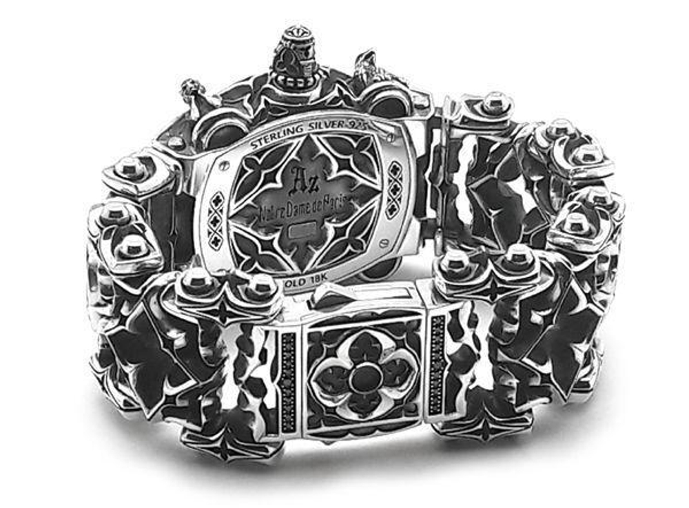 Часы из серебра и золота Notre Dame AZW-001BS