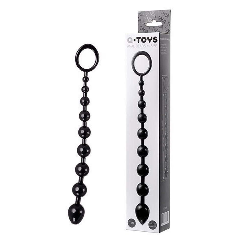 Анальная цепочка A-Toys, Anal Beads M-Size, черный