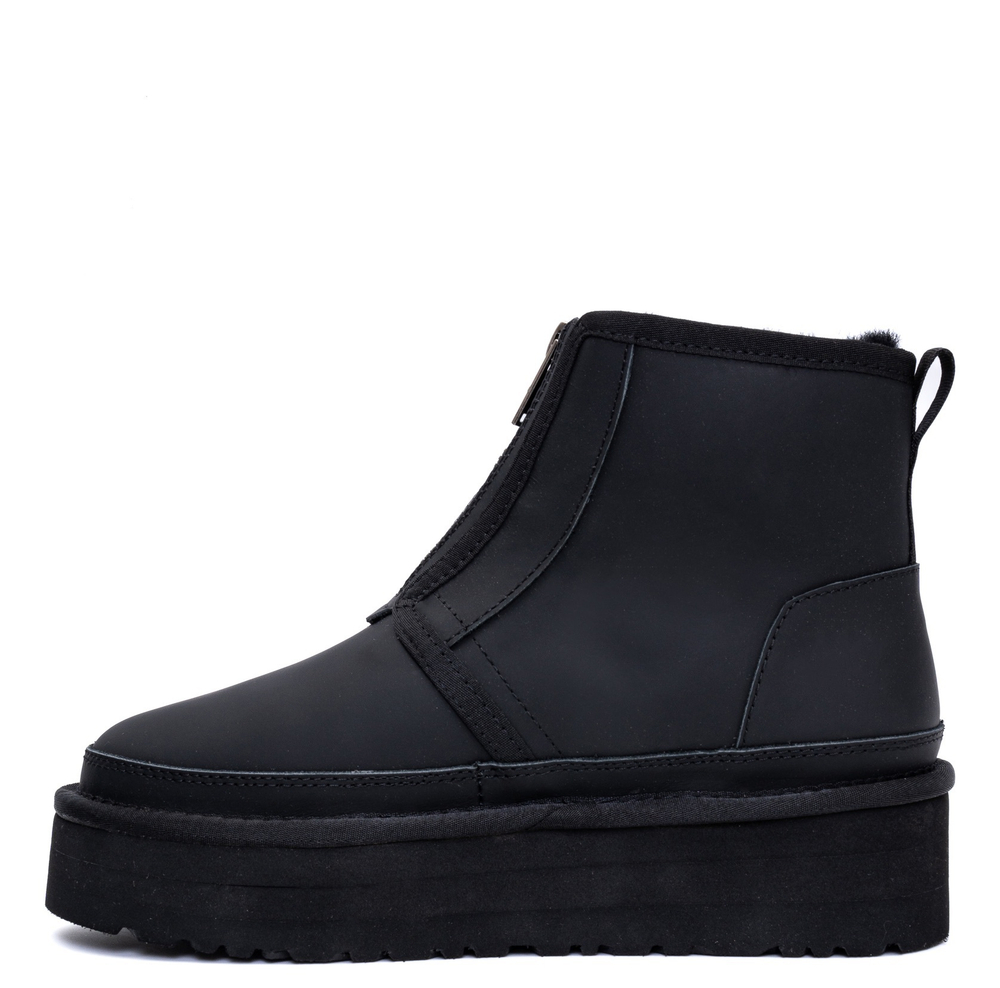 UGG Neumel Platform Zip Ultra Matte Black