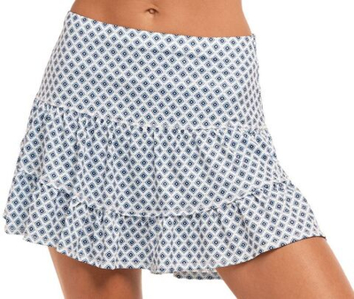 Теннисная юбка Lucky in Love Playing In параdise Versa Tile High Low Skirt - aegean blue