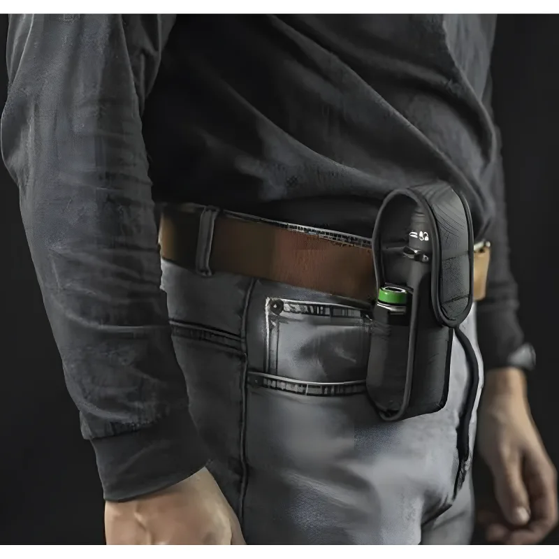 Тактический фонарь Armytek Dobermann Pro Max Magnet USB - чехол с прибором на ремне