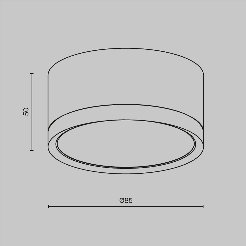 Накладной светильник Maytoni Hoop C086CL-GX53-SRD-B