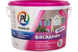 Краска фасадная влагостойкая акриловая Profilux ВД  PL-112А глубокоматовая белая