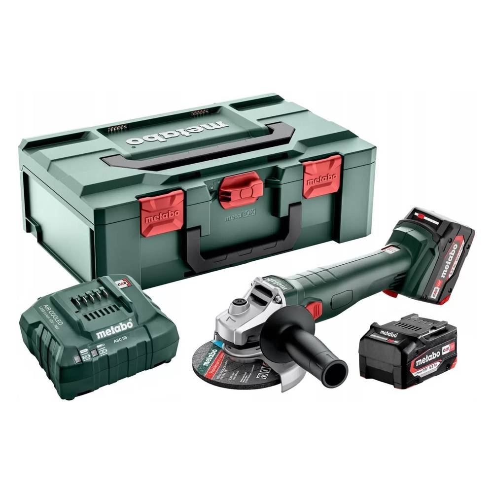 Машина шлифовальная угловая аккумуляторная Metabo W 18 L 9-125