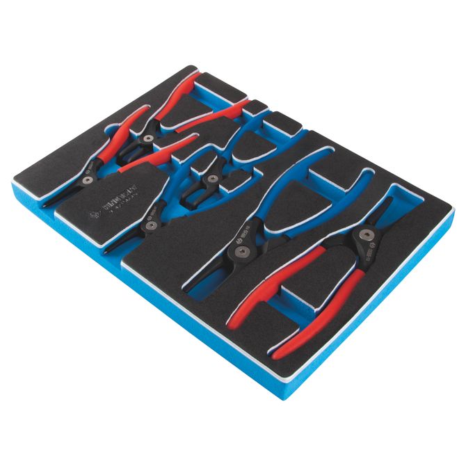 KING TONY (9-42156GPV) Набор съемников стопорных колец, ложемент, 6 предметов