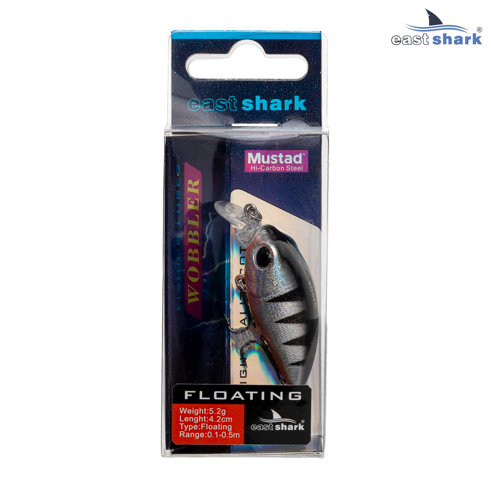 Воблер EastShark Chaby 4.2см. 5.2г. 0.1-0.5m Floating col.#004