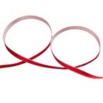 Лента атласная 2-сторонняя 6.0 мм / 22.8±1 метра, 046 красный/белый, Gamma ALD-06