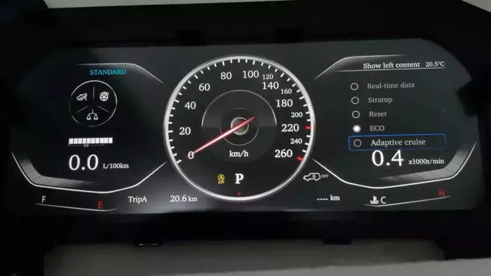 Электронная панель приборов Toyoya Land Cruiser Prado 150 2017-2022 - Kuberg NH-LCD-T04 с сенсорным LCD / ЖК 12.3" экраном QLED