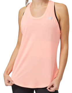 Женский теннисный топ New Balance Accelerate Tank — grapefruit