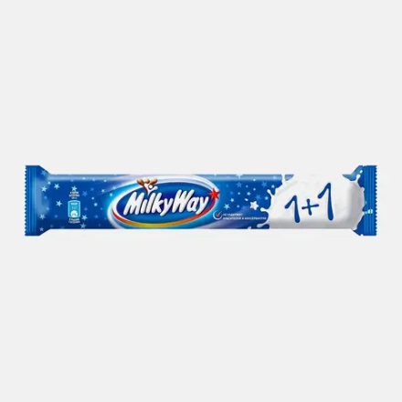 Шоколадный батончик Milky Way 1+1 52г