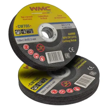 Круг отрезной 125x1.0x22.2мм-20шт WMC TOOLS WMC-CW705(20 шт к-т)