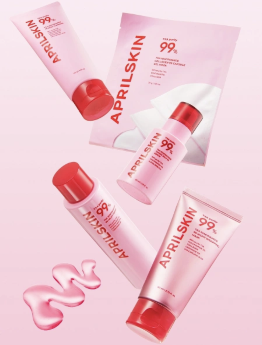 APRIL SKIN Маска гидрогелевая капсульная | TXA Niacinamide Collagen 99 Capsule Gel Mask, 30мл.