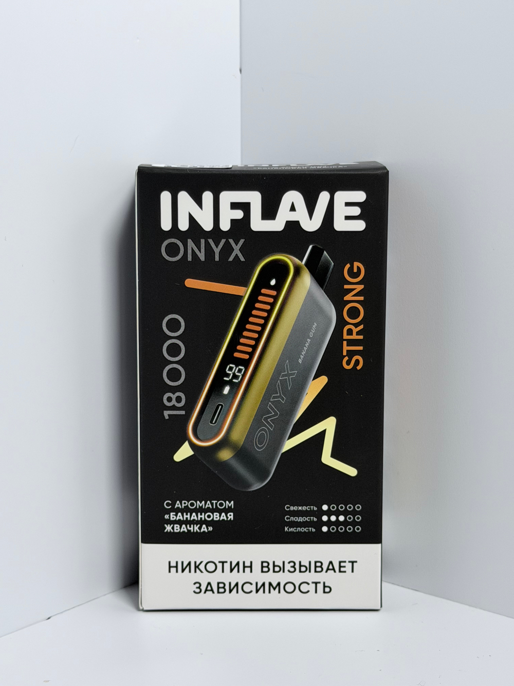 Inflave Onyx 18000 Strong Банановая Жвачка