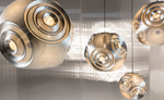 Pendant design lamp  Curve Ball by Tom Dixon (Gold)