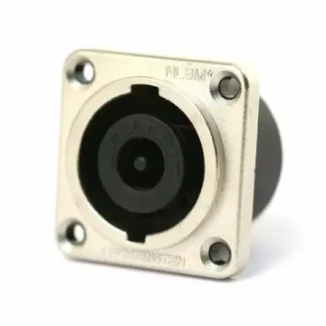 Neutrik NL8MPR панельный разъём Speakon female 8-контактный, квадратный фланец, металлический корпус