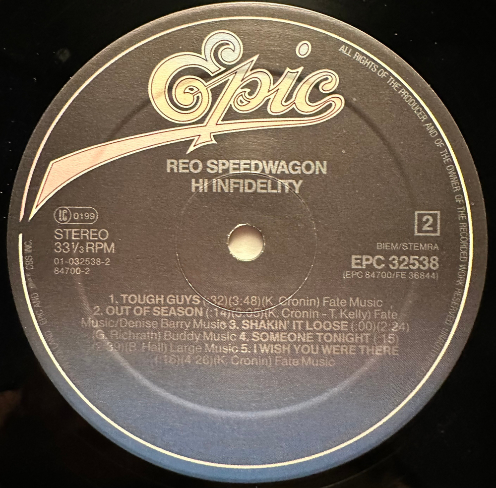 REO Speedwagon - Hi Infidelity (Голландия 1980г.)