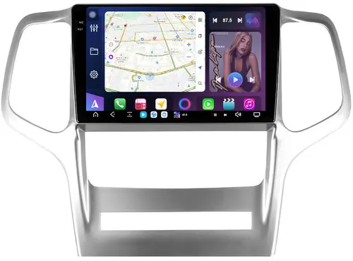 Магнитола для Jeep Grand Cherokee WK2 2010-2013 - FarCar S500-TS20 монитор 9.5" 2K QLED на Android 14, Быстрейшая, CarPlay, 4G SIM-слот
