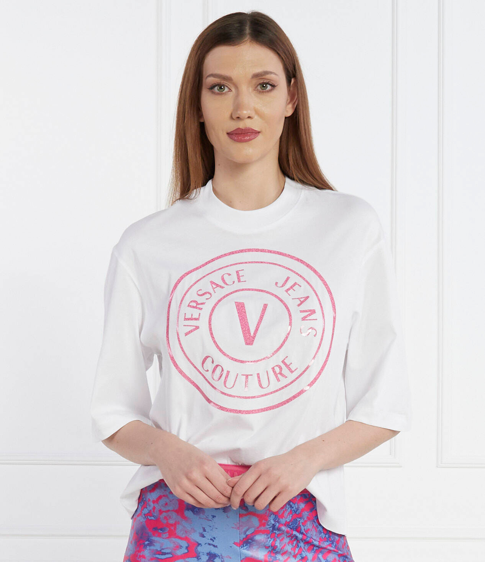 Футболка Versace Jeans Couture - белый(76HAHG05CJ00G)
