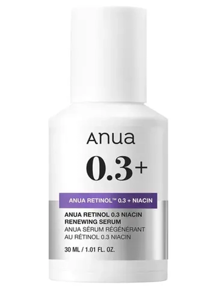 Anua Обновляющая сыворотка с ретинолом и ниацинамидом Nano Retinol 0,3% + Niacin Renewing Serum 30 мл