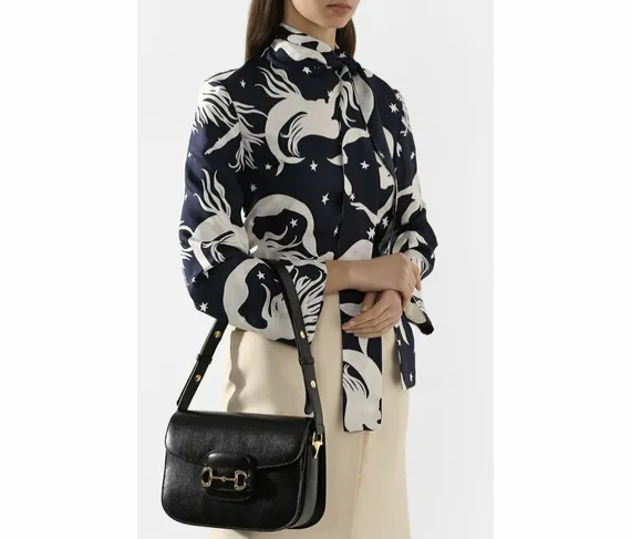 Сумка Gucci 1955 Horsebit черный
