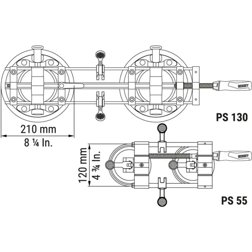 Струбцина вакуумная BESSEY PS130
