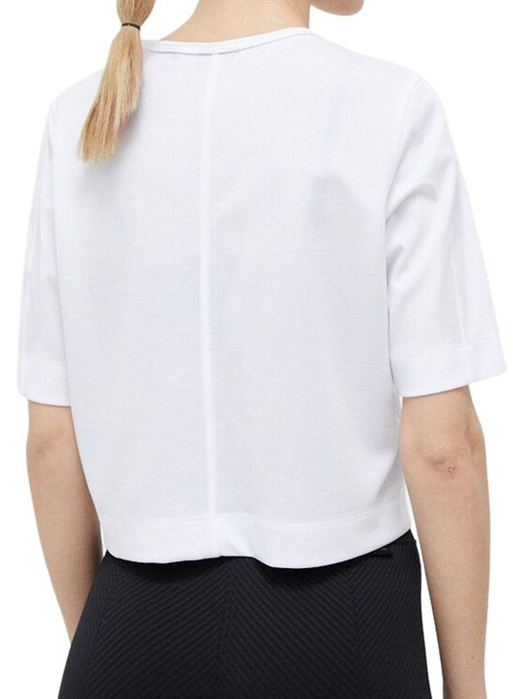 Женская теннисная футболка Calvin Klein WO SS T-shirt (Boxy) - белый