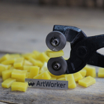 Кусачки и желтая колотая смальта DK02 10x17 мм | ArtWorker