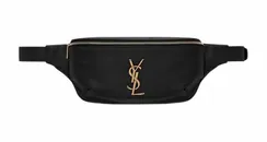Поясная сумка Saint Laurent Cassandre Classic из кожи черный