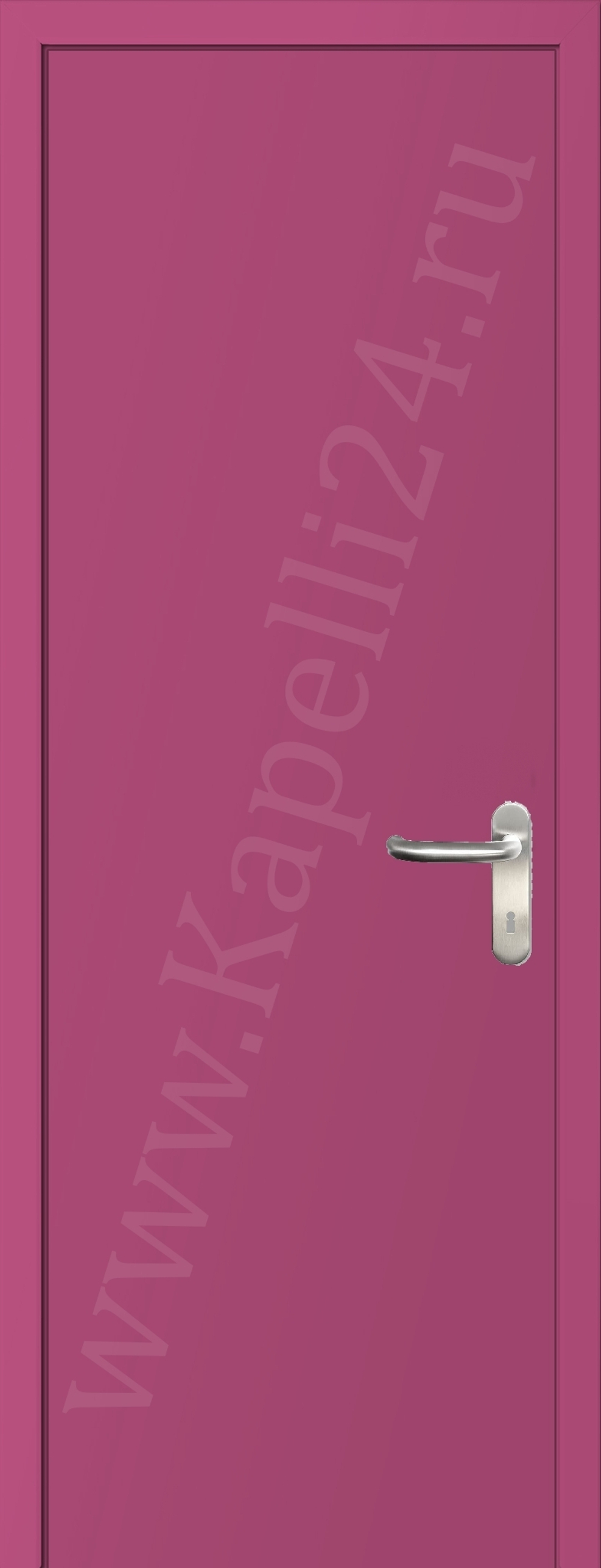 Дверь влагостойкая пластиковая KAPELLI multicolor ДГ RAL 4003 Вересково-фиолетовый + коробка