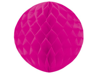 Бумажный шар - сота Ярко-розовый 12"/30 см