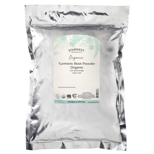 Starwest Botanicals, Органический порошок куркумы, 1 фунт (453.6 г)