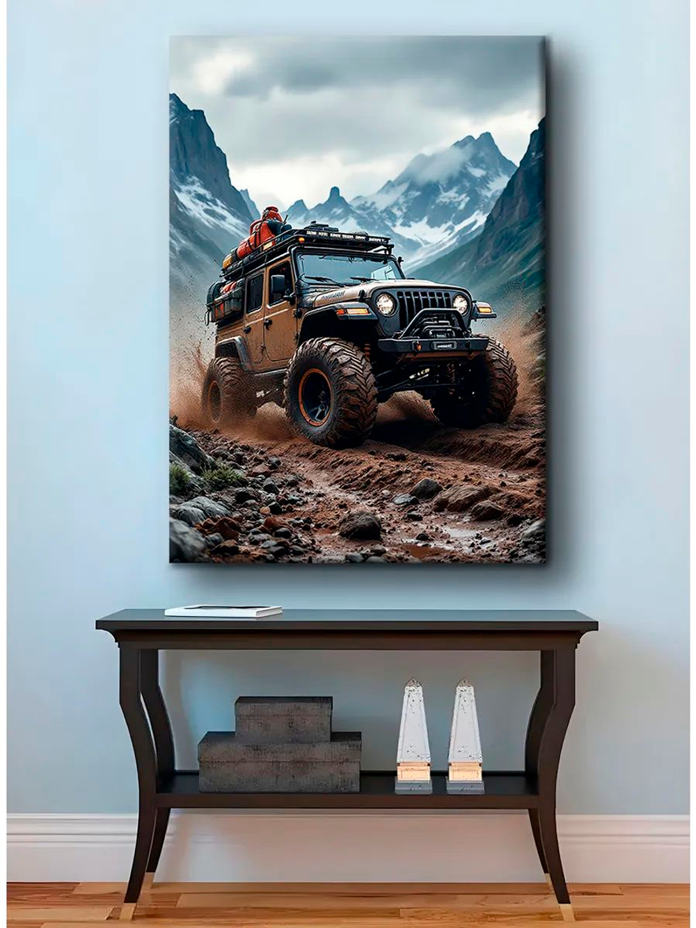 Картина "Jeep Wrangler", галерейная 30х40см 1шт.