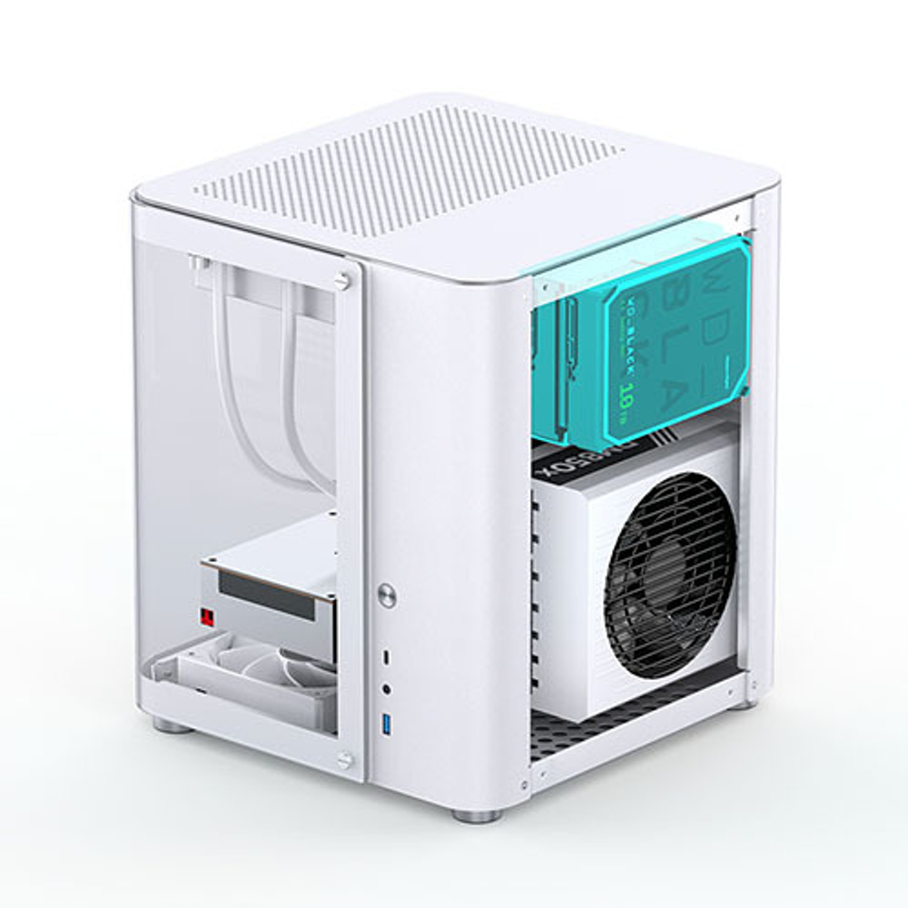 Корпус JONSBO TK-1, mini-ITX, micro-ATX, ATX, белый (без БП)