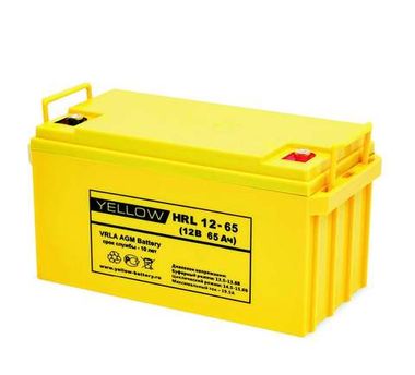 Аккумулятор YELLOW HRL 12-65 ( 12V 65Ah / 12В 65Ач ) - фотография